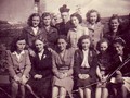 Eva (front row, 3rd from right), Father Hurley (back row)
A procession of the 'Children of Mary'
1946
