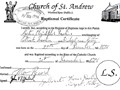 Great Uncle Martin Doolin's Baptismal Certificate