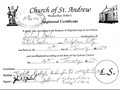 Great Uncle Richard Doolin's Baptismal Certificate